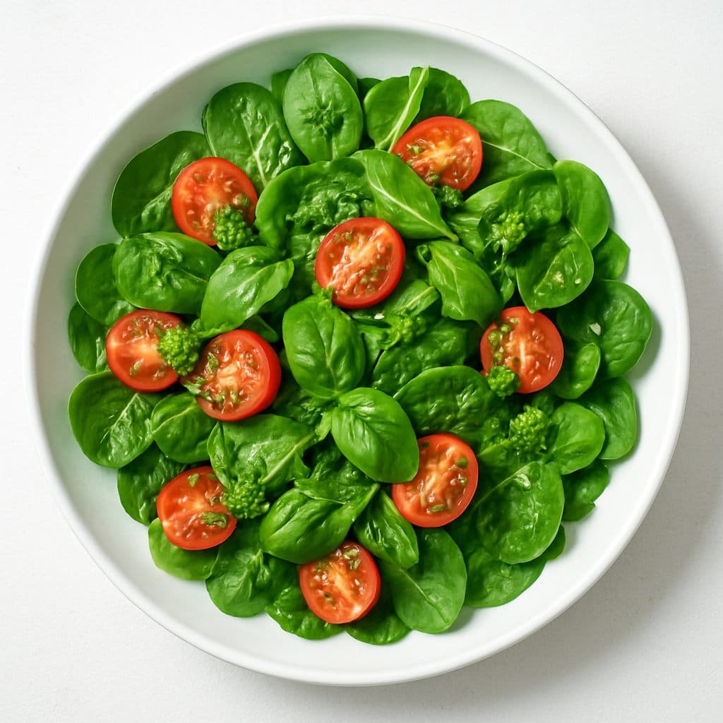 Fresh green salad bowl