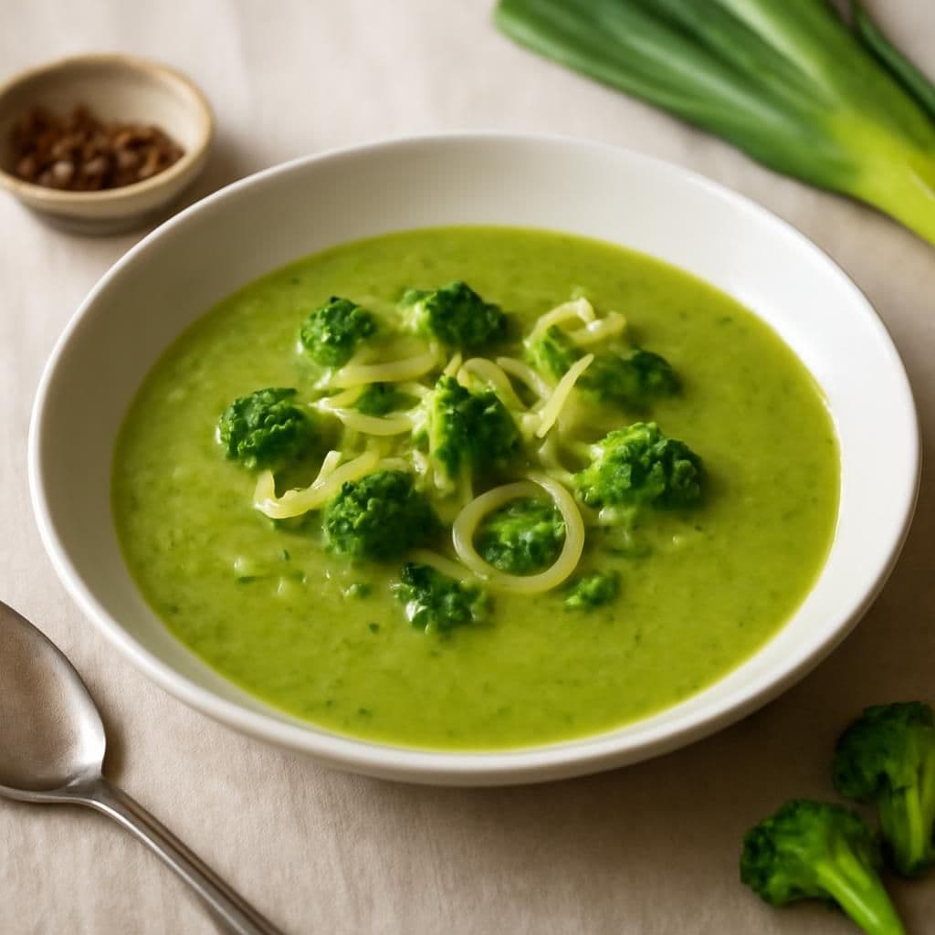 Broccoli and Leek Soup with Thermomix