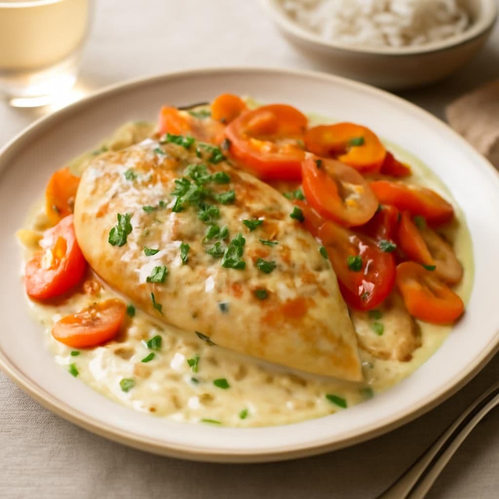 Chicken with Boursin in Thermomix